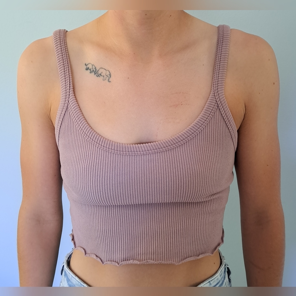 Forever 21 Ribbed Athletic Tank Top